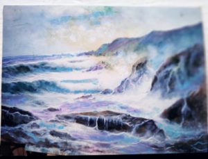 mare dipinto olio su tela
