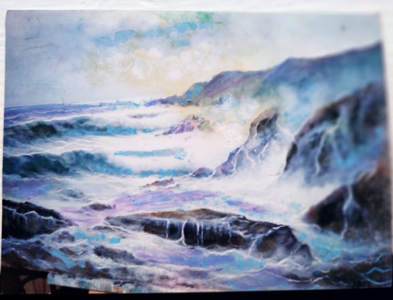 mare dipinto olio su tela