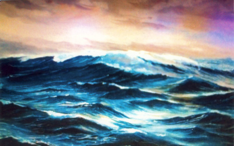 Mare Mosso dipinto Olio su tela